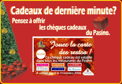 Ch�ques cadeaux