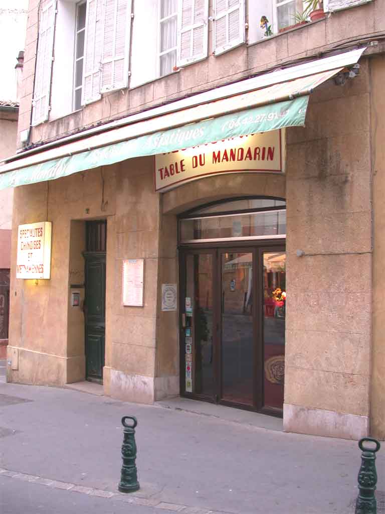 La table du mandarin